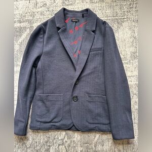 Ikks Charcoal Sweater with Red Lettering